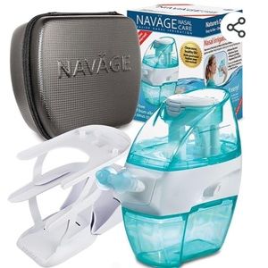 NAVAGE Nasal Care Deluxe Bundle, Teal Travel Case, & Countertop Caddy